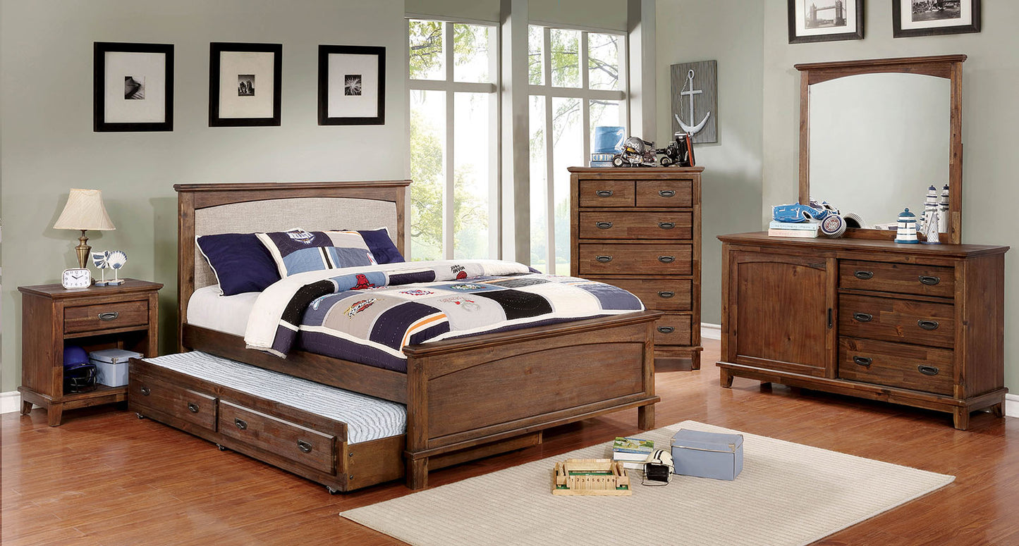 Furniture Of America Colin Dark Oak 4 Pc. Full Bedroom Set