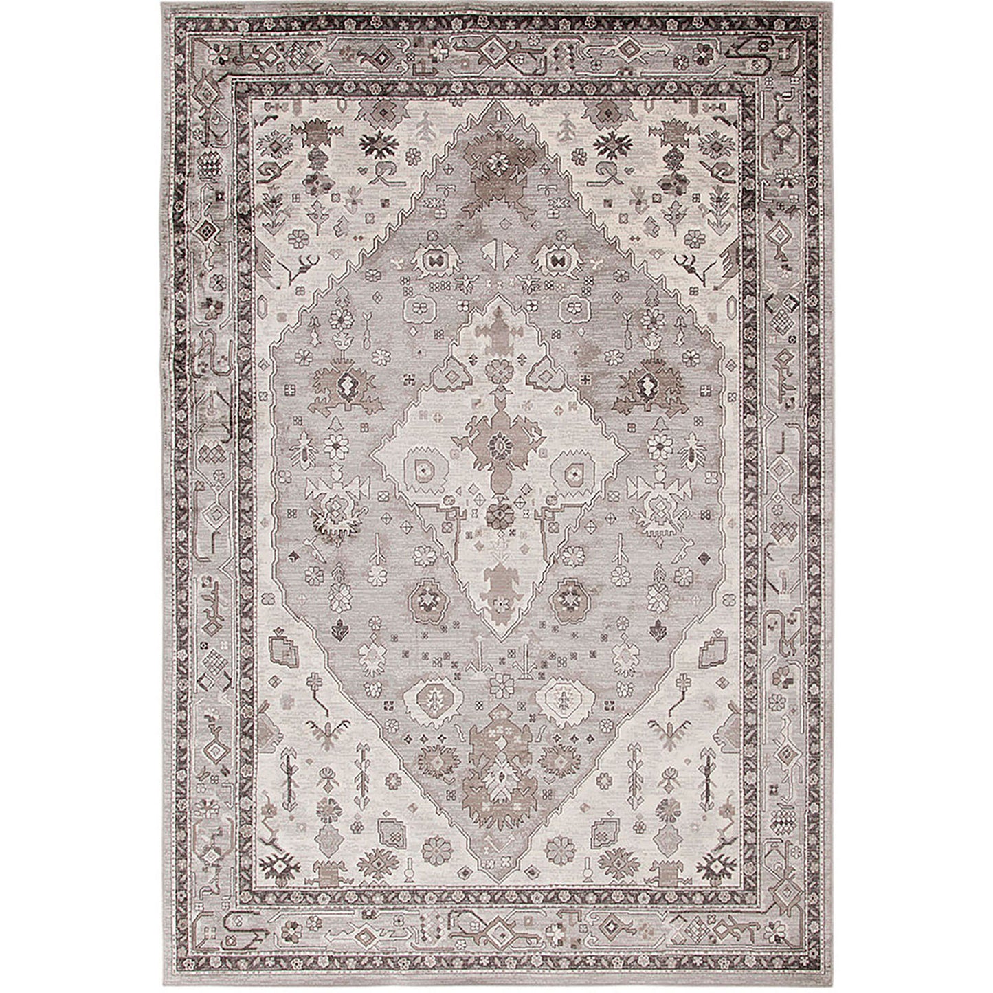 Furniture of America Mortsel Gray 5'3" X 7'6" Area Rug