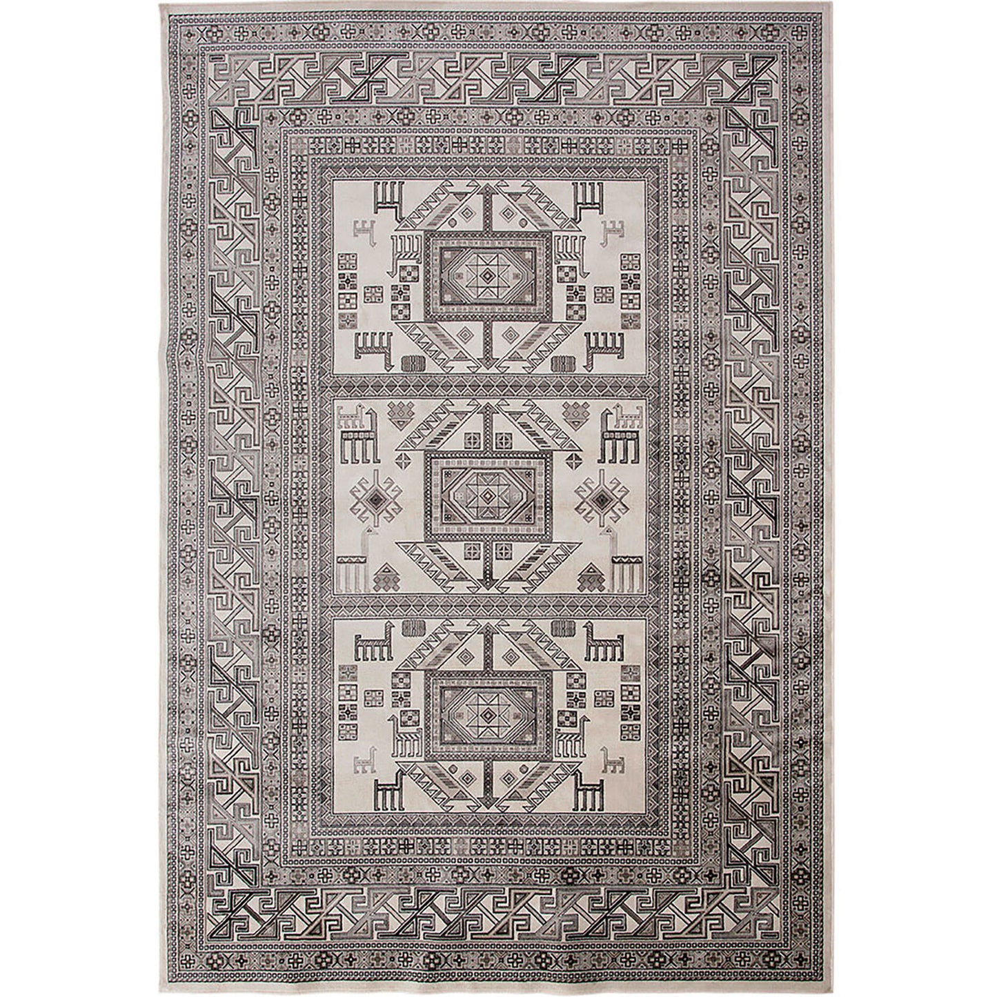 Furniture of America Mortsel Gray 5'3" X 7'6" Area Rug