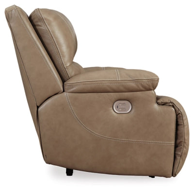 Ricmen Oversized Dual Power Leather Recliner