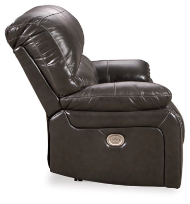 Hallstrung Oversized Dual Power Leather Recliner