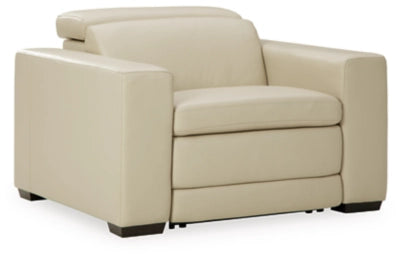 Texline Dual Power Leather Recliner
