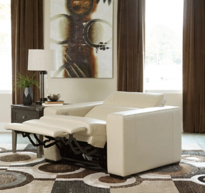 Texline Dual Power Leather Recliner