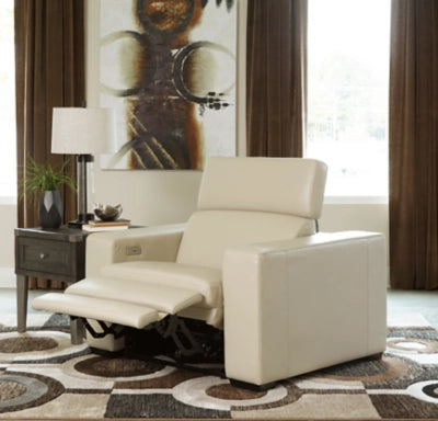 Texline Dual Power Leather Recliner