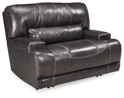 McCaskill Oversized Manual Leather Recliner