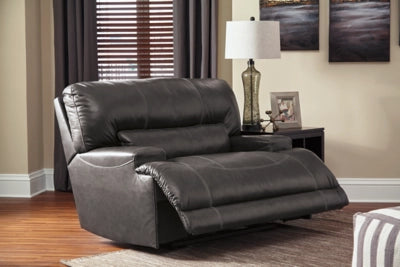 McCaskill Oversized Manual Leather Recliner