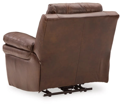 Edmar Dual Power Leather Recliner