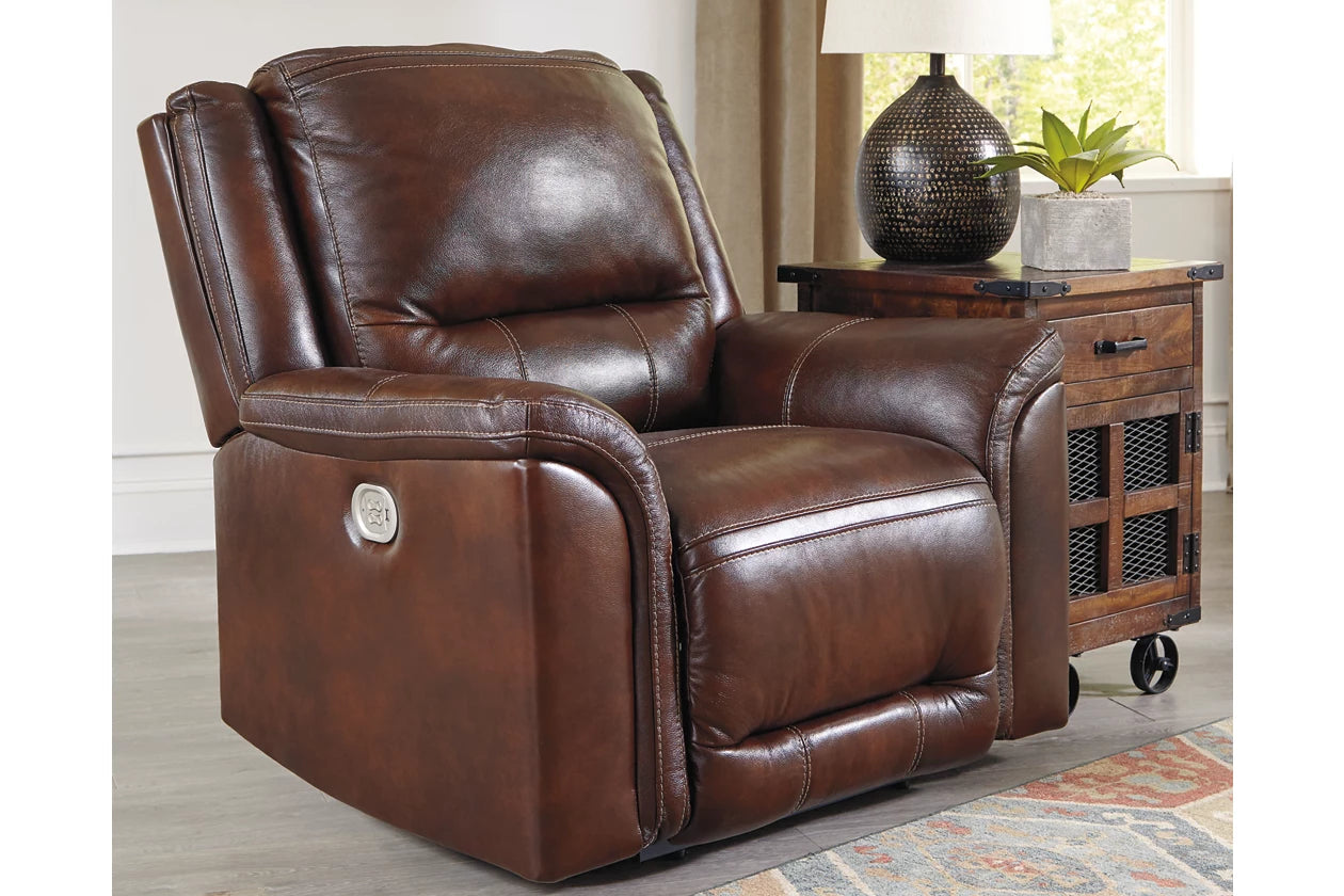 Catanzaro Dual Power Leather Recliner