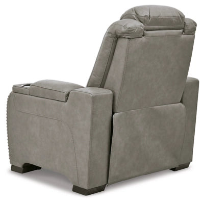 The Man-Den Triple Power Leather Recliner