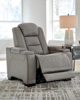The Man-Den Triple Power Leather Recliner