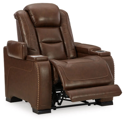 The Man-Den Triple Power Leather Recliner