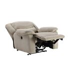 Push-Button Power Recliner with Deep Body Cushions, Upholstered, Multiple Colors