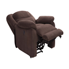 Push-Button Power Recliner with Deep Body Cushions, Upholstered, Multiple Colors