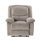 Push-Button Power Recliner with Deep Body Cushions, Upholstered, Multiple Colors