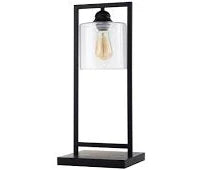 Furniture of America Zoe Black 6"H Table Lamp