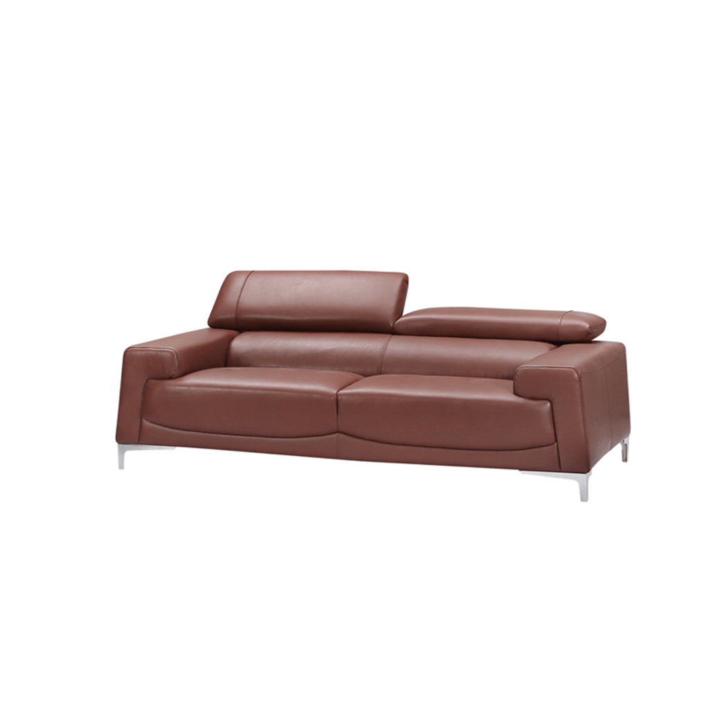 ESF Saddle Brown Top-grain Leather Sofa