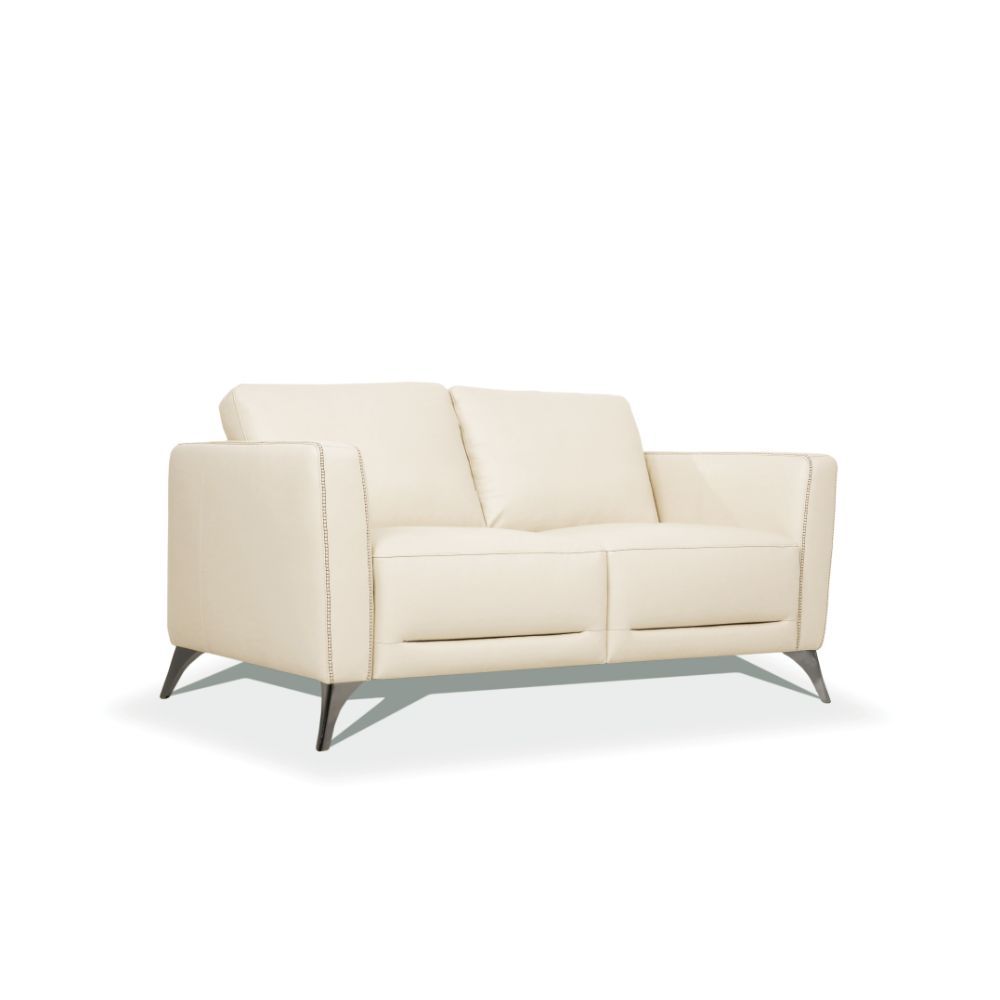 ACME Malaga Loveseat Cream Leather