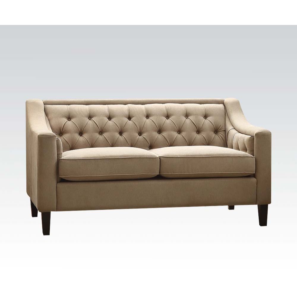 ACME Suzanne Loveseat Beige Fabric