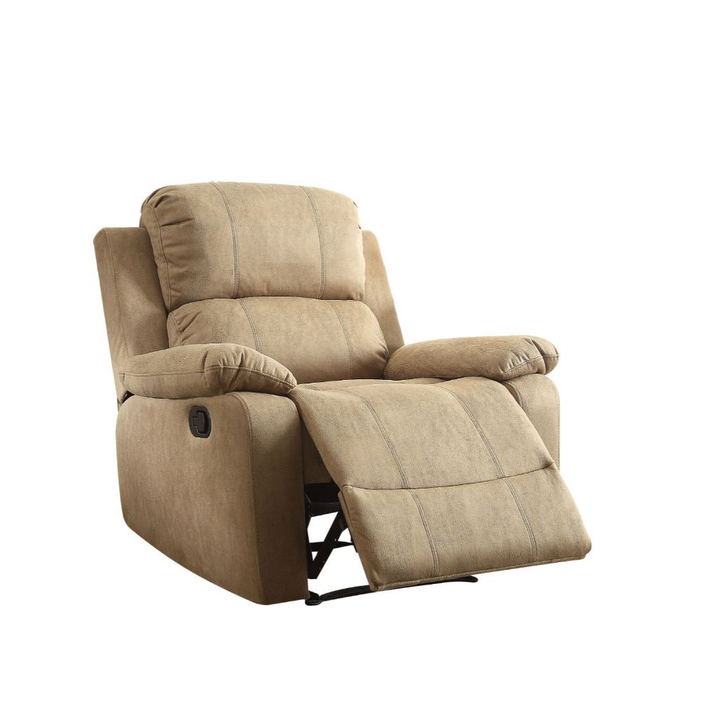 ACME Bina Recliner Light Brown Polished Microfiber