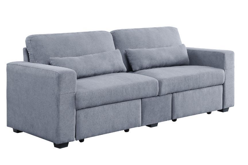 Acme Gray Linen Rogyne Sofa  Furniture