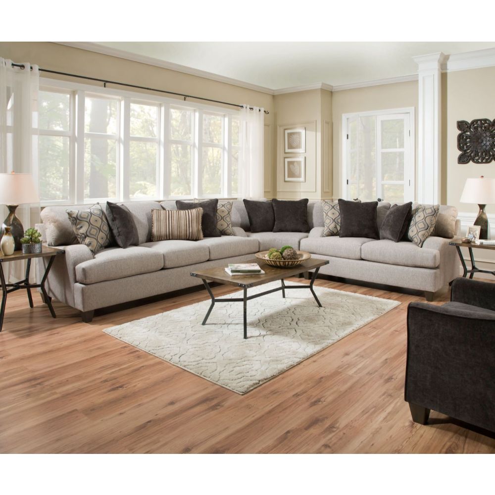 ACME Furniture Cantia 2-Tone Gray Sofa