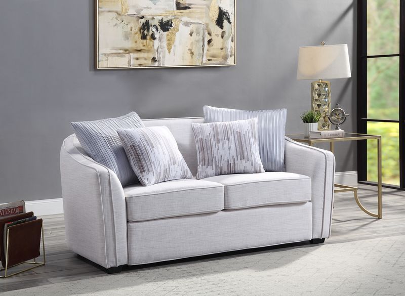 ACME Mahler Loveseat Eucalyptus Beige Linen