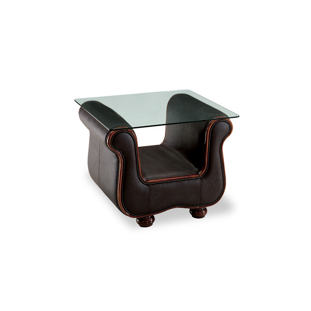 ESF 262 Dark Brown Full Leather Sofa Bed