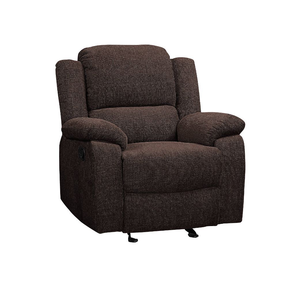 ACME Madden Glider Recliner Brown Chenille