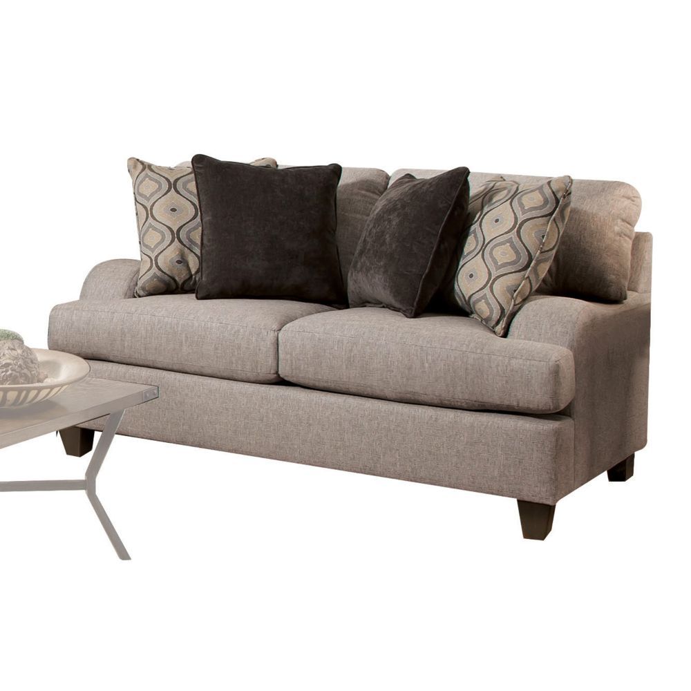 ACME Cantia Loveseat 2-Tone Gray Fabric