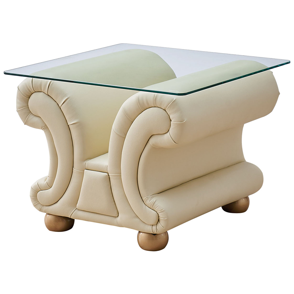 ESF Apolo Ivory Genuine Leather Sofa-Bed SET