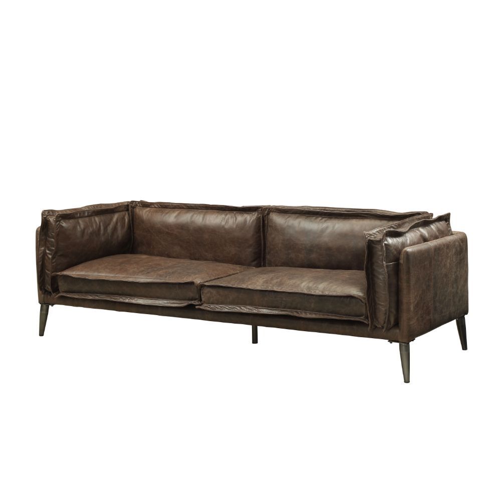 ACME Porchester Sofa Distress Chocolate Top Grain