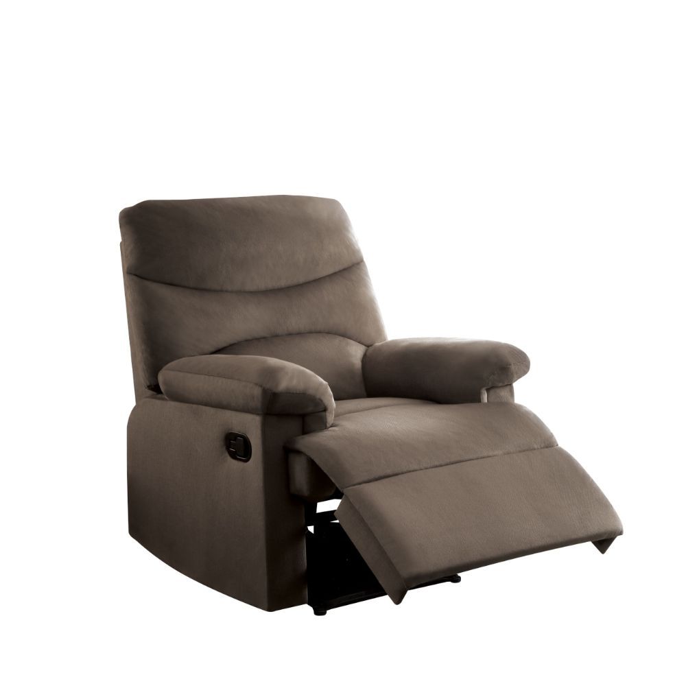 ACME Arcadia Recliner Light Brown Woven Fabric