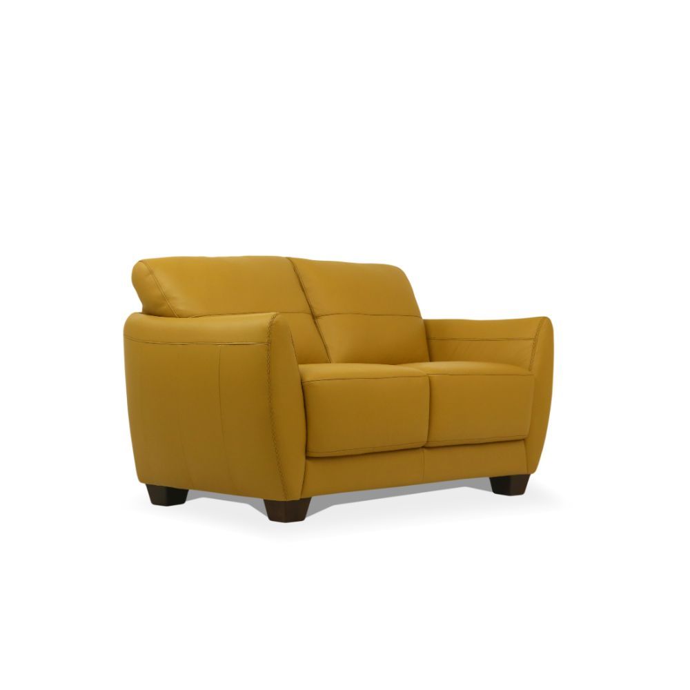 ACME Valeria Loveseat Mustard Leather