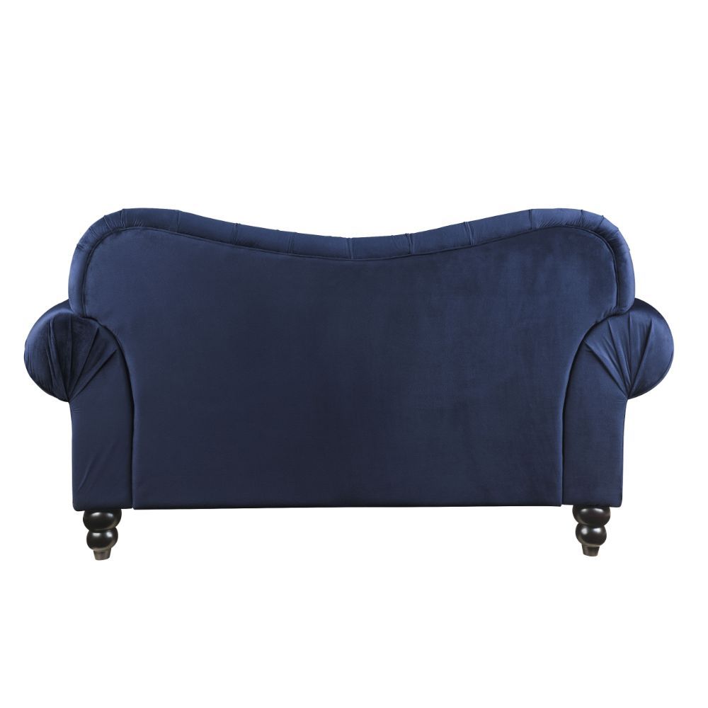 ACME Iberis Loveseat in Navy Velvet