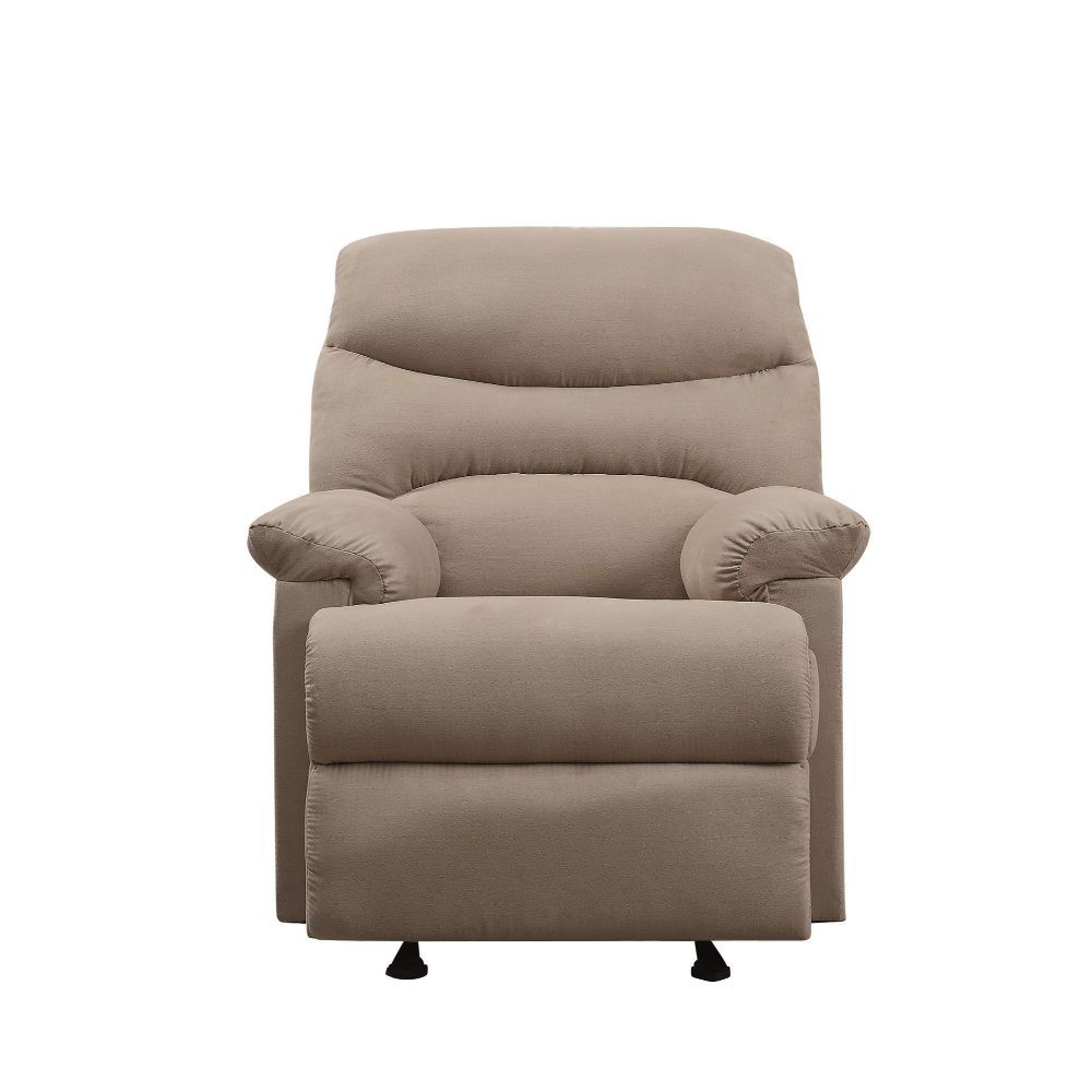 ACME Arcadia Glider Recliner Light Brown Microfiber