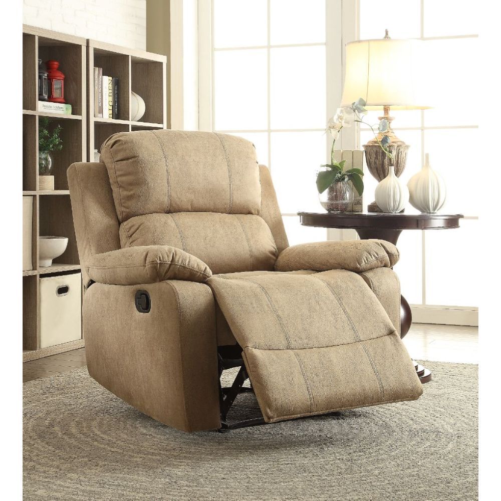 ACME Bina Recliner Light Brown Polished Microfiber