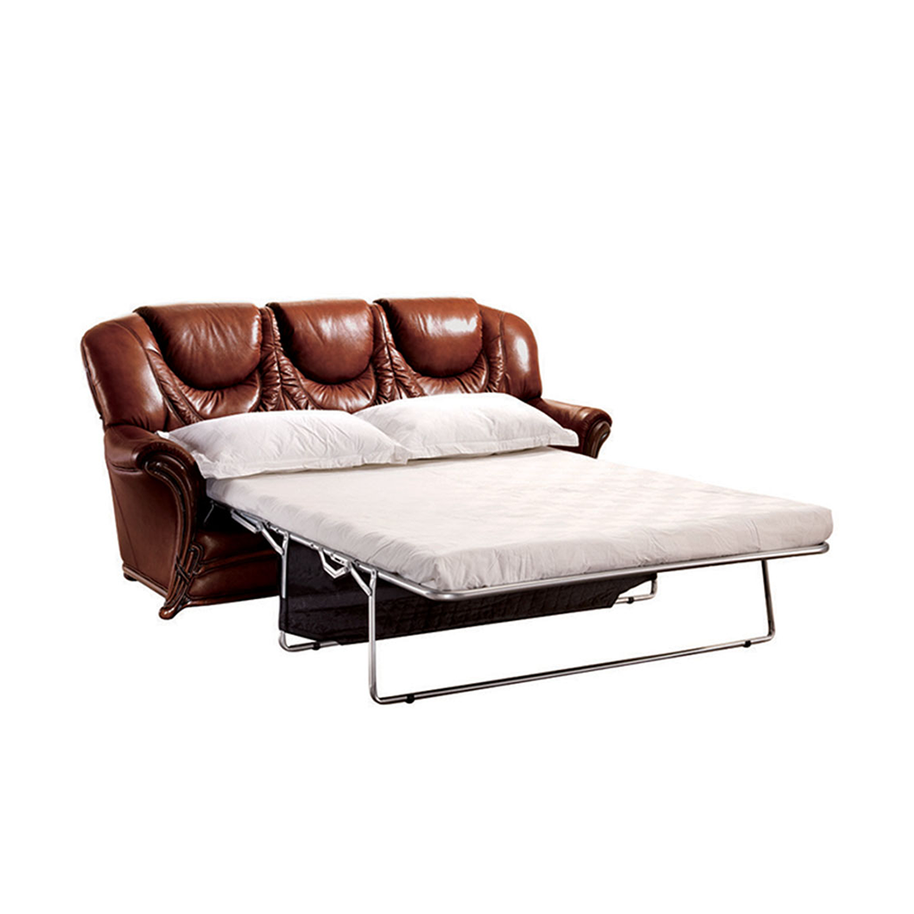 ESF 67 Italian Leather Sleeper Sofa SET