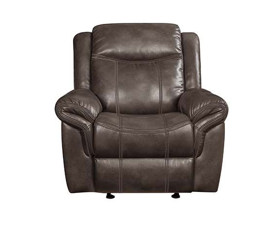 ACME Lydia Glider Recliner Brown Leather Aire