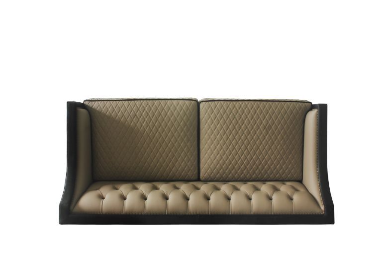 ACME Furniture Beatrice Sofas, Beige and Charcoal