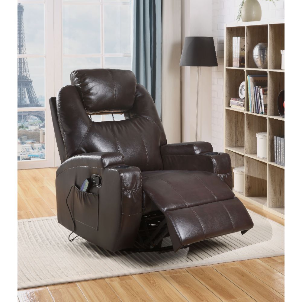 ACME Waterlily Rocker Recliner Brown PU