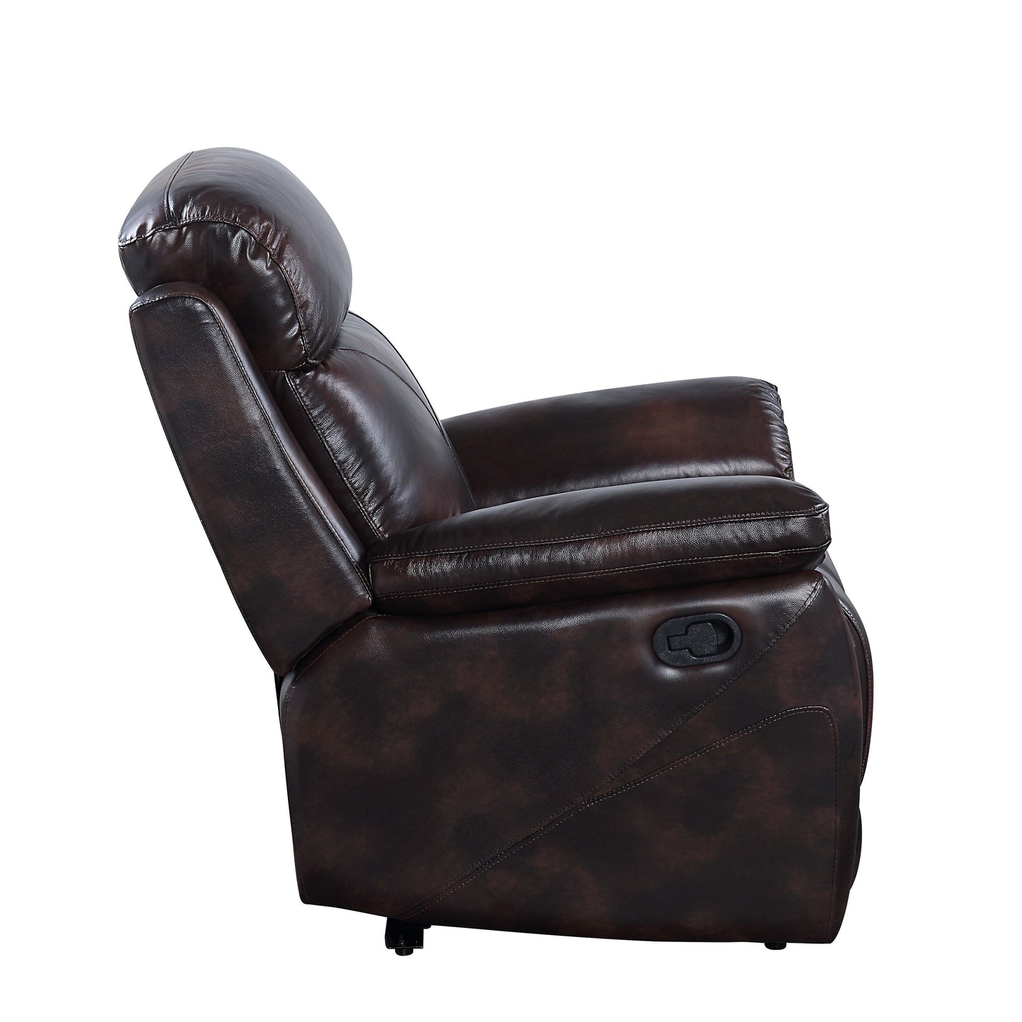 ACME Perfiel Loveseat 2 Tone Dark Brown Top Grain Leather