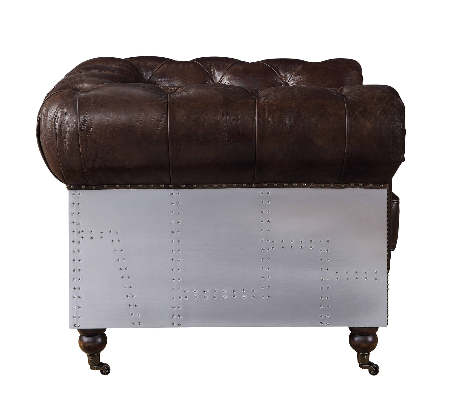 ACME Aberdeen Loveseat Vintage Brown Top Grain Leather