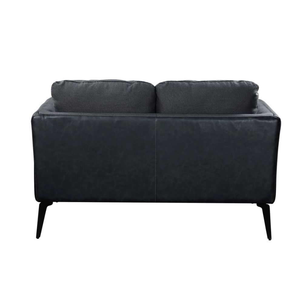 ACME Harun Loveseat Gray Fabric & PU