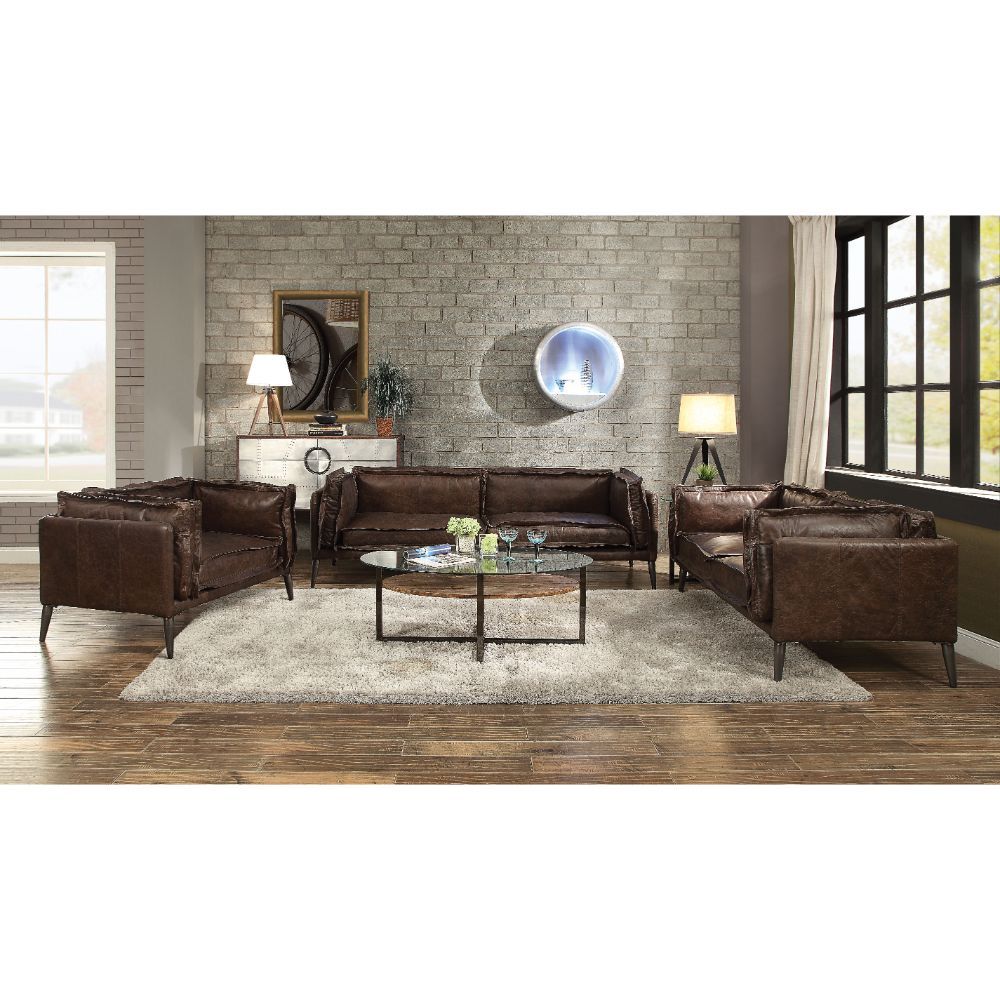 ACME Porchester Sofa Distress Chocolate Top Grain