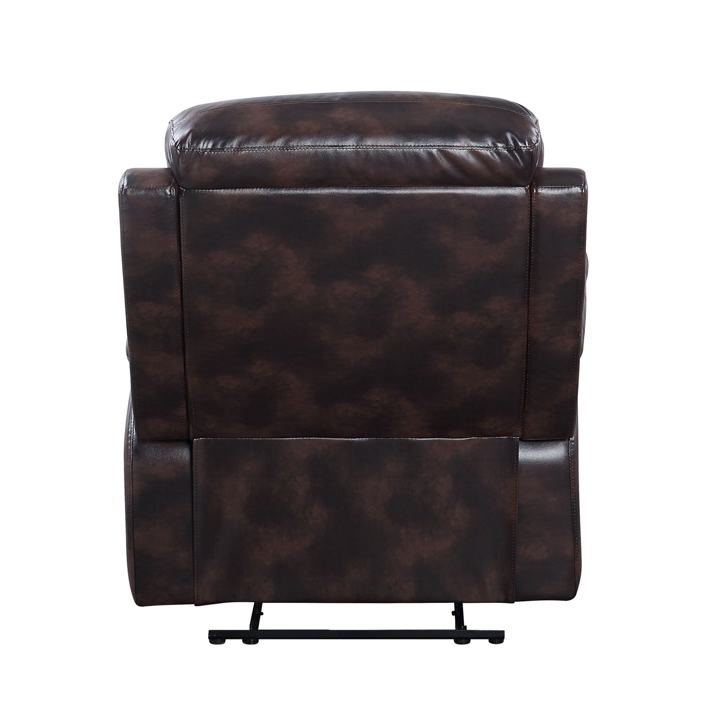 ACME Perfiel Recliner 2 Tone Dark Brown Top Grain Leather