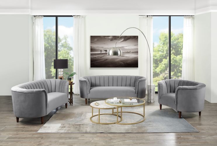 ACME Millephri Sofa Gray Velvet