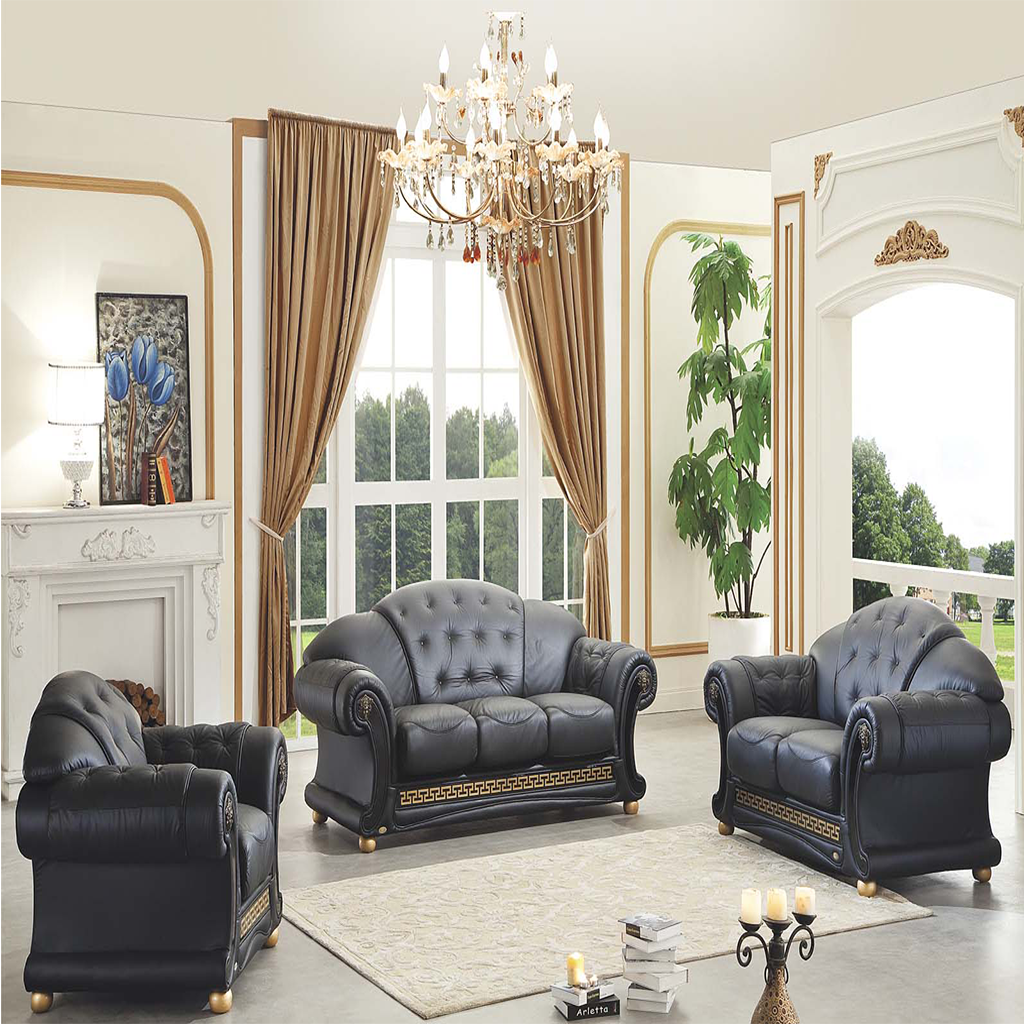 ESF Apolo Black Living Room Set