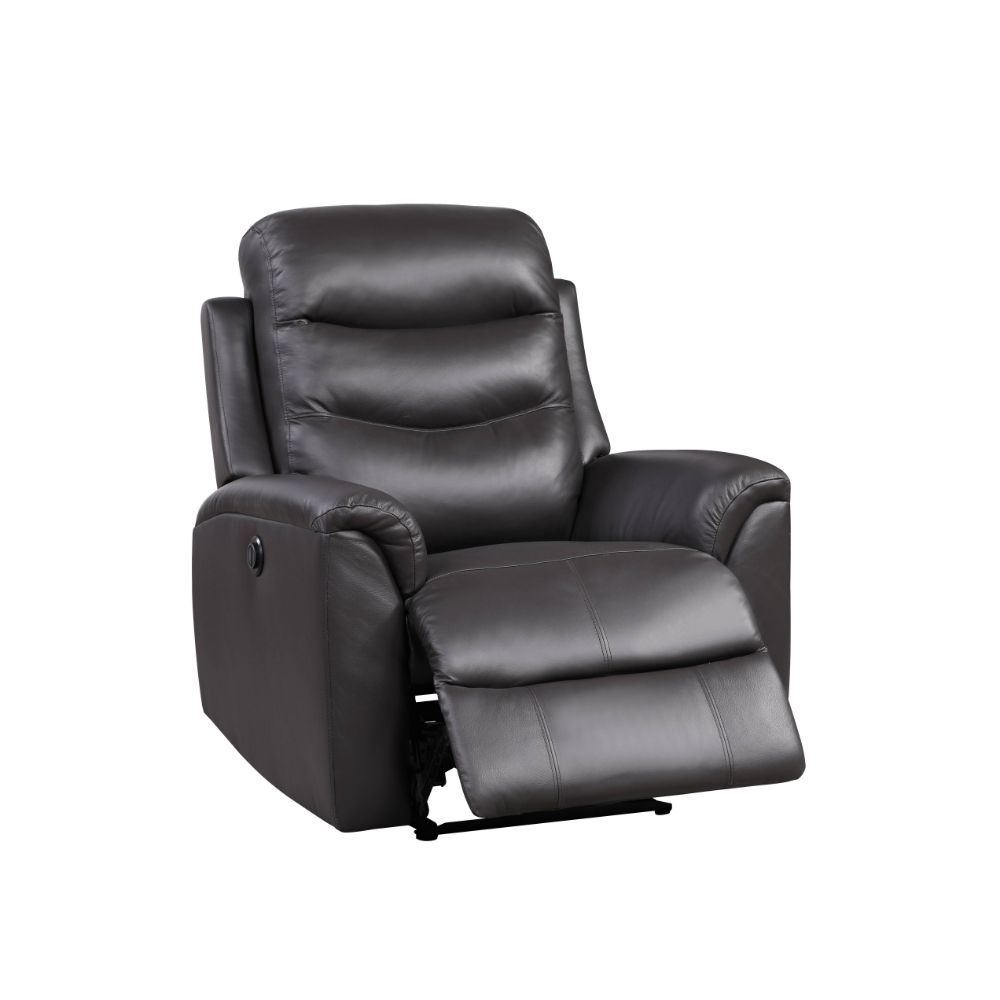 ACME Ava Recliner (Power Motion), Brown Top Grain Leather Match