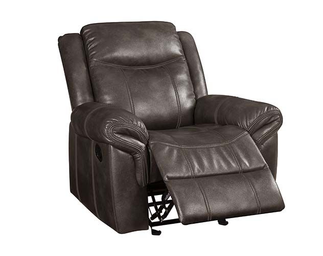 ACME Lydia Glider Recliner Brown Leather Aire