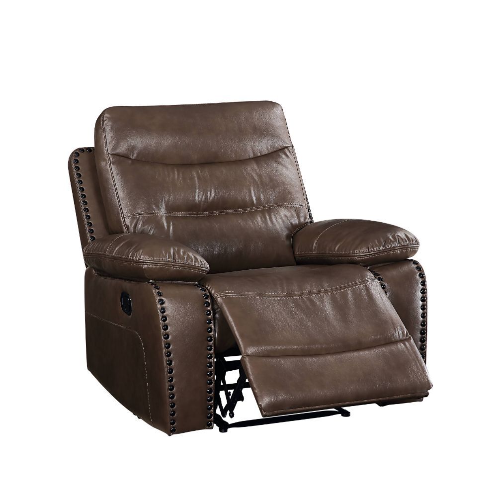 ACME Aashi Power Recliner Brown Leather-Gel Match